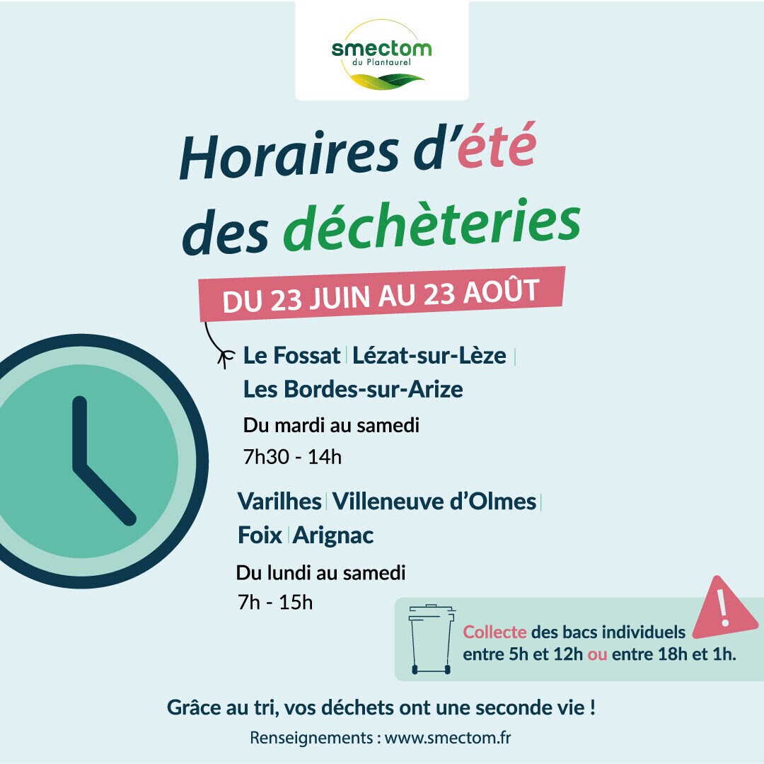 Horaires d'été