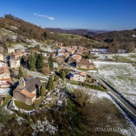 vue aerienne eglise freychenet