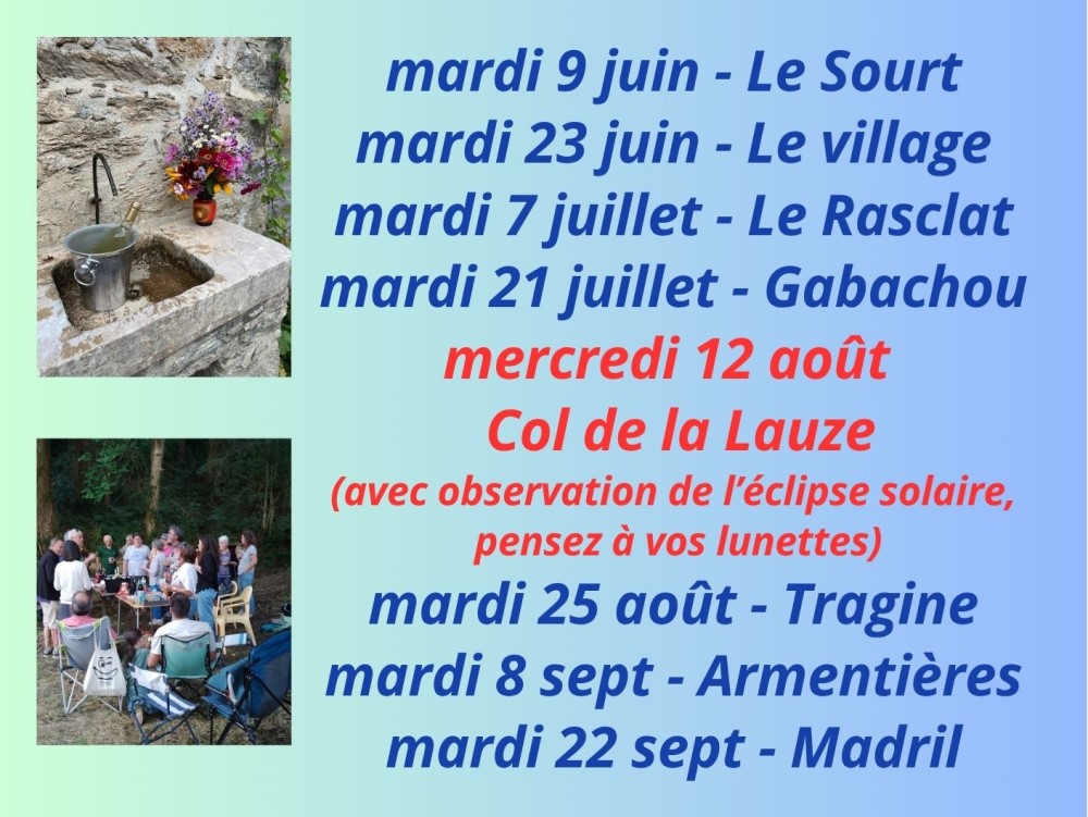 Apéros lavoirs à Freychenet