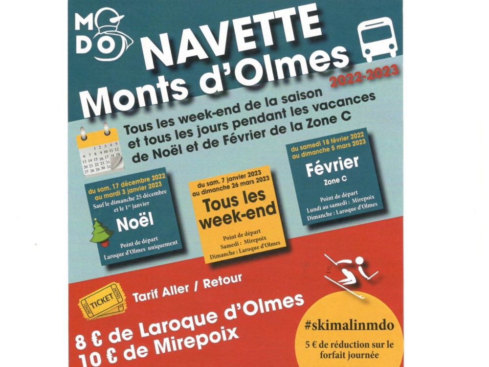 Navette des Monts d\'Olmes 2022/2023